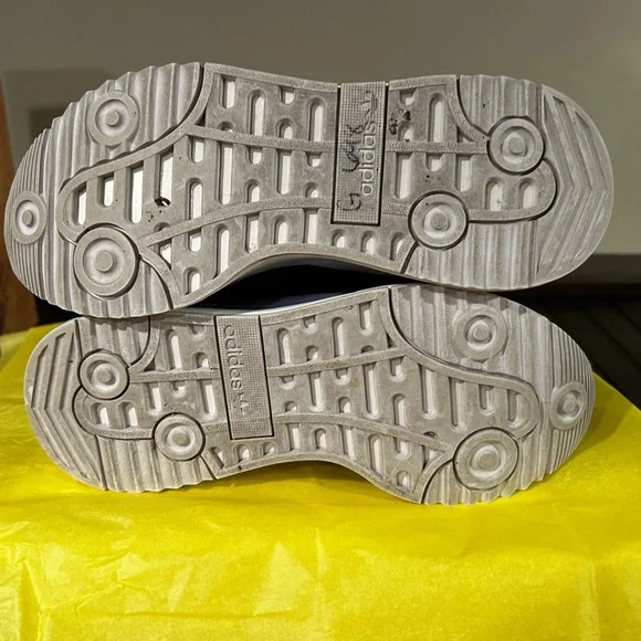 Adidas Black and white tennis shoes with Iridescent Detail - Picture 5 of 5